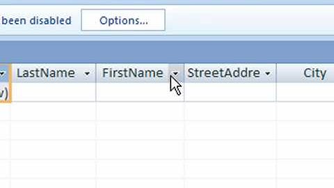 Resize Rows and Columns in Access 2007
