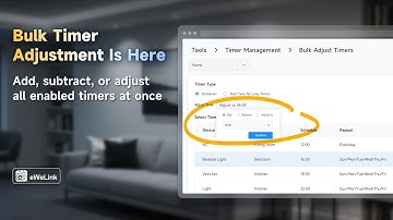 Bulk Timer Adjustment Is Here！ Add, subtract, or adjust all enabled timers at once.