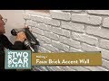 Faux Brick Accent Wall