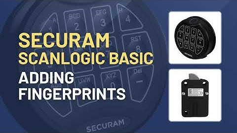 ScanLogic Basic: Adding Fingerprints
