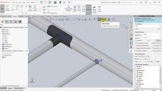 Chapter 8-5 Case study of how to insert kinds of branching on main pipe routing