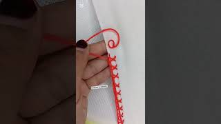 Excellent border line Embroidery 🪡😍#flowers #embroidery #Excellent #reels #usa #reels #embroidery