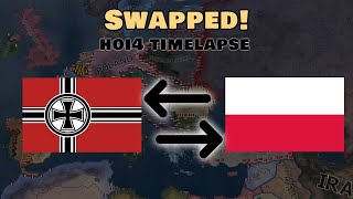 What if Poland and Germany swapped in WW2? | HOI4 Timelapse