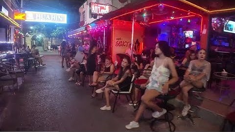 WALKINGSTREET SOI BINTABATH HUA HIN |  Freelancers,  bars and thai girls #redlight #thailand