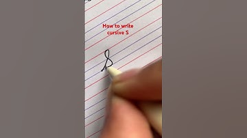 How to write Cursive S| letter S #cursive #english #youtubeshorts #shorts #asmr #art #writing #1m