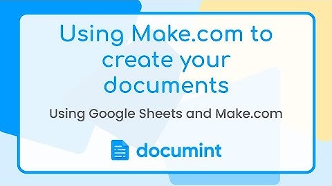 Automate PDF documents with Make.com (Integromat), Documint & Google Sheets - Line items