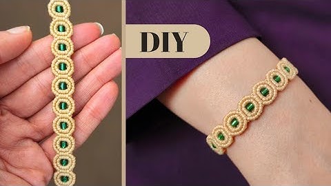 Micro macrame bracelet tutorial 