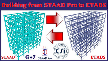 Import complete building from STAAD Pro to ETABS software | G+7 building | civil engineering |