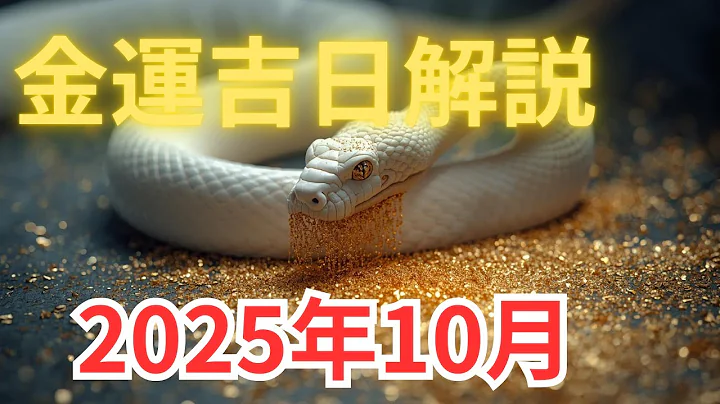 【2025年10月】金運カレンダー — 一粒万倍日・天赦日・巳の日・満月まで解説！
