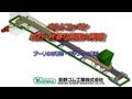 コンベヤベルト『片寄り』再現（付着物による）