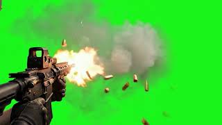 Green Screen Rifle Firing Effect | Bullet Shots VFX Overlay | Green Screen
