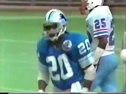 1983 - Billy Sims run with Detroit Lions vs. Houstons Oilers