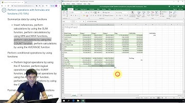 Ôn thi MOS Excel 2016: 4.1.4. Sử dụng hàm COUNT (Perform calculations by using the COUNT function)