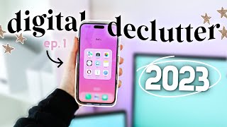 DECLUTTER YOUR PHONE for 2023 ✨ 7 secrets to an organized \& minimal phone!