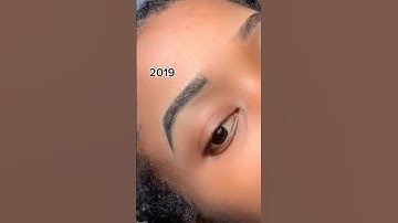 2019 Vs 2025 brows #makeup #eyebrows