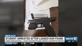 Student arrested after officials find loaded handgun in book bag, deputies say