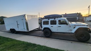 Initial Review  2024 Carson Racer Enclosed Trailer 18x8.5 with dual 5200lb axles