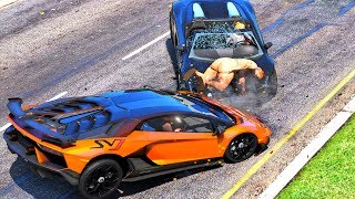 No Seatbelt Car Crashes #2 - GTA 5 Ragdolls Compilation (Euphoria physics)