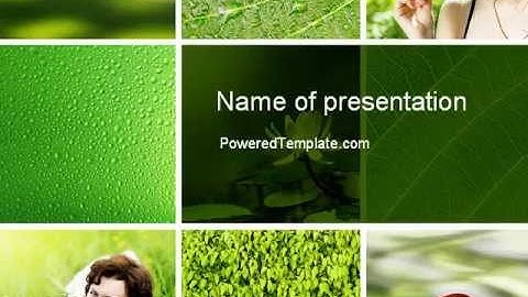 Summer Pleasure Collage PowerPoint Template by PoweredTemplate.com