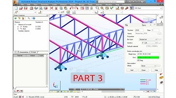 Autodesk Robot 2016 Tutorials - How To Model and Design 3D Truss Part 3