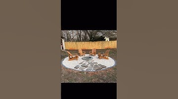 Watch me build a fire pit #DIY #asmr #athlete