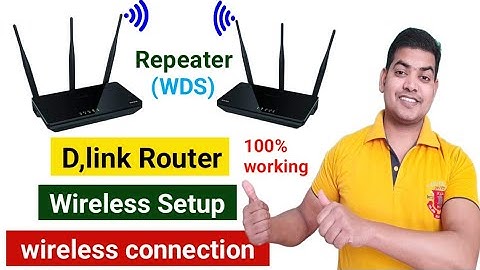 How To Connect Two D-link Routers Wirelessly | 2 Dlink Router Wireless Connection (WDS) in Hindi