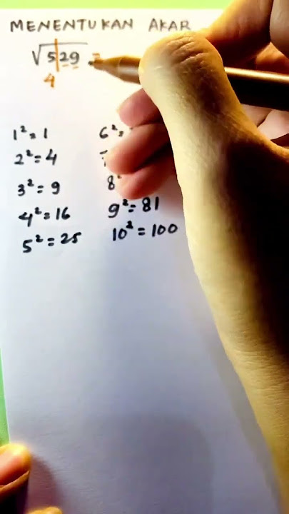 Trik menentukan akar #maths #shorts #short