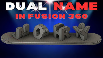 Maak je eigen 3D-dubbele naamcreatie in Fusion 360!
