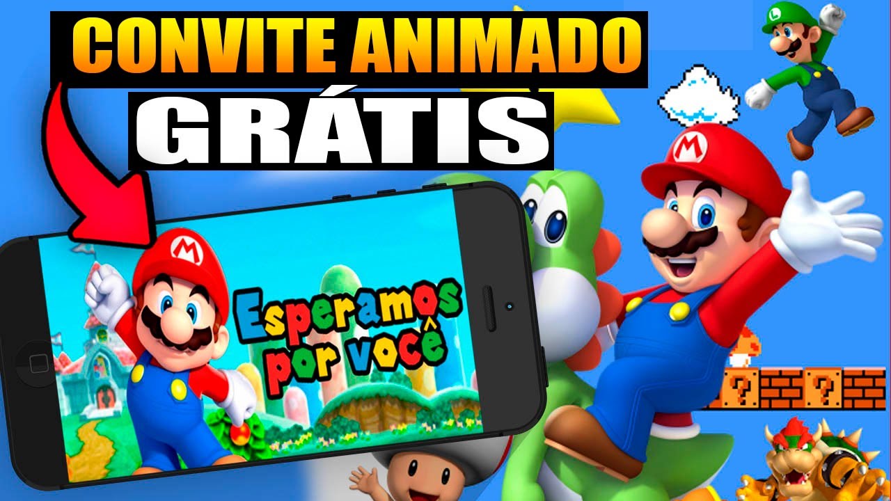 Convite Animado (Vídeo) Lego Sonic e Mario