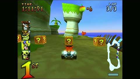 Crash Team Racing PS1 Gameplay - Crash Cove