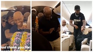 Davido Singing & Dancing With his billionaire dad Inside A private Jet