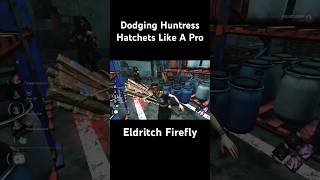 Dodging Huntress Hatchets Like A Pro #dbd #deadbydaylightsurvivor #dbdshorts #dbdclips
