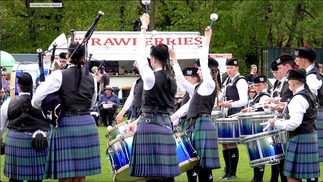 Fraserburgh RBL Pipe Band 2nd place Grade 4A bands at 2024 Banchory North of Scotland Championship