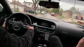 Audi RS5 v8 launch exhaust sound