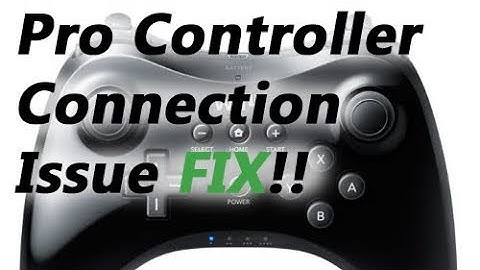 FIXED! Pro Controller Wii U Connection issues / Lag