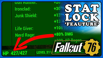 Fallout 76: Important! Stat Lock 