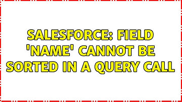 Salesforce: field 