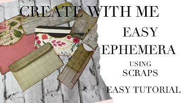 Create With Me - Mass Make Ephemera Using Only Scraps - Quick & Easy Tutorial