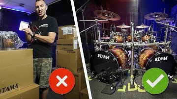 How To Assemble, Set Up and Tune a New Drum Kit Correctly - James Payne