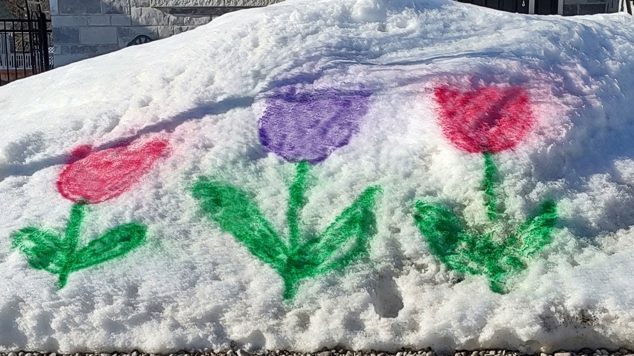 Snow Painting for Kids! Four Easy Techniques! 
