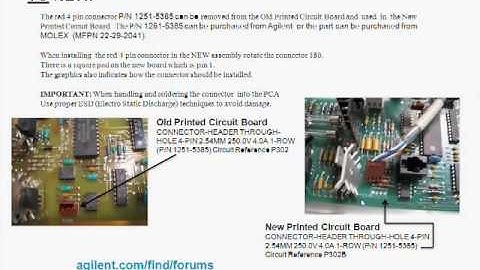 662XA upgrade OLD to NEW output Brd serial cable connector