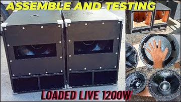 RCF BOX 18" ASSEMBLE AND SOUND CHECK! GANDA NG TUNOG, QUALITY. LOAD Live 18.4 1200w