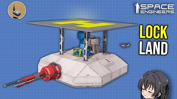 This Pad Pulls Locking Ship For Auto Landing, Space Engineers