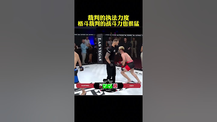 格鬥裁判的執法力度！#格斗
