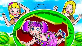 [ DIY Dolls] Poor Rapunzel Vs Amy Sinister Daughter And Mother Grow Watermelons | LOL Suprise DIYs