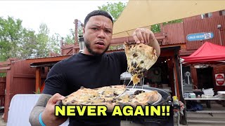 Trying a pizza restaurant I found on TikTok…