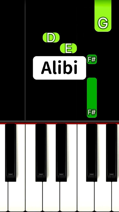 Alibi (Piano Tutorial) #TikTok