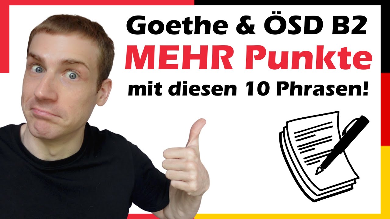 Goethe & ÖSD B2 Schreiben | PASS the Exam with THESE 10 Phrases!
