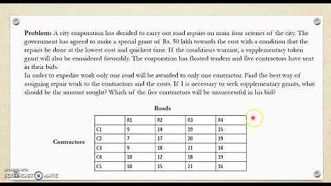 Lecture 4  Assignment Problem Unbalanced case