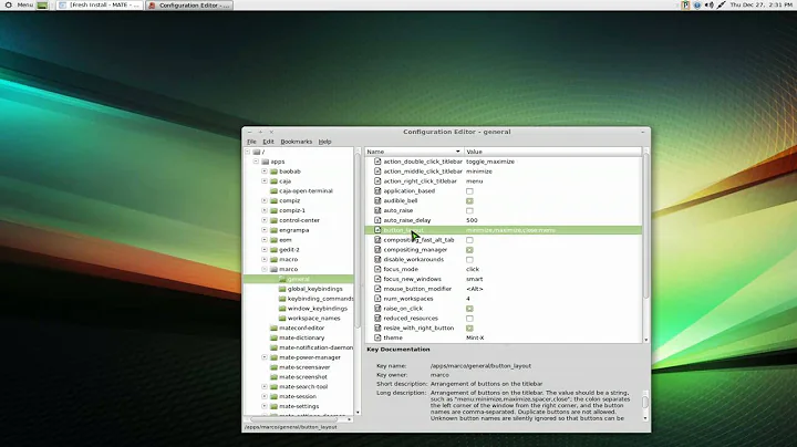 Changing Mate Desktop Settings - Linux MATE